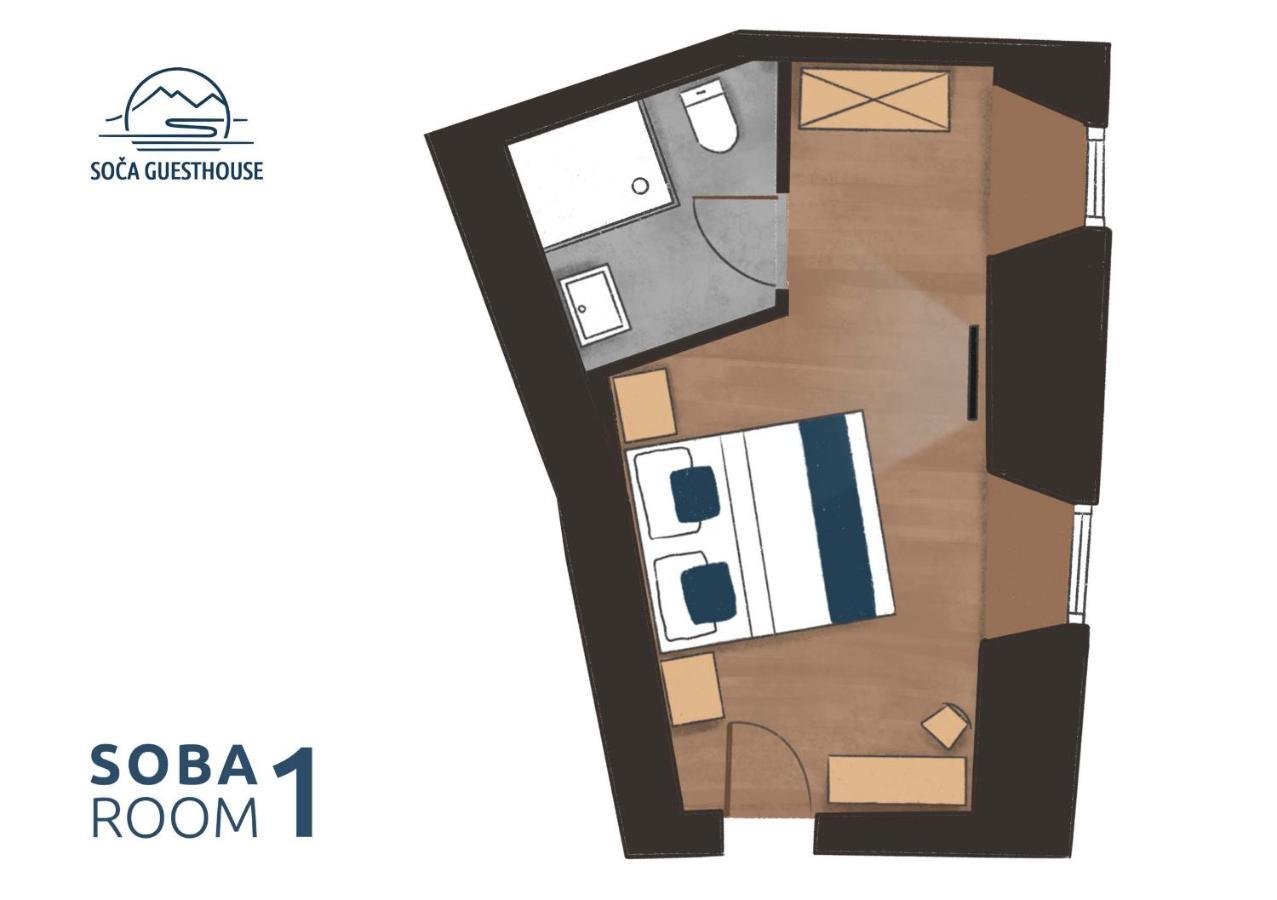 Soca Guesthouse Kanal Экстерьер фото